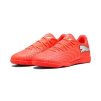 PUMA Future 9 Play Zaalvoetbalschoenen (IN) Felrood Zilver Zwart - thumbnail