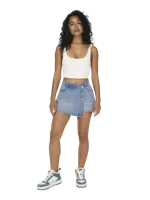 Only Lesly Denim Skort - thumbnail