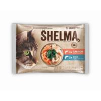 SHELMA with salmon and cod in sauce - nat kattenvoer - 4x85g - thumbnail