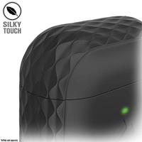 Catalyst Lanyard Case voor AirPods 1 en 2 - Siliconen hoes voor AirPods-case, inclusief koord, hoogglanzende oppervlakteafwerking met extra grip, compatibel met draadloos opladen - Stealth-zwart - thumbnail