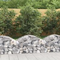 VidaXL Schanskorf gewelfd 100x50x40/60 cm gegalvaniseerd ijzer - thumbnail