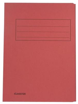 Class&apos;ex dossiermap, 3 kleppen ft 23,7 x 32 cm (voor ft A4), kers