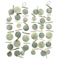 Boltze Home Guirlande capiz fine 180cm groen - thumbnail