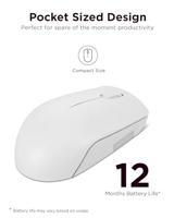 Lenovo 300 Wireless Compact Muis Draadloos Optisch Lichtgrijs 3 Toetsen 1000 dpi - thumbnail