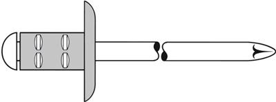 Gesipa 1433852 Popnagel (Ø x l) 4.8 mm x 10 mm Staal Aluminium 25 stuk(s)