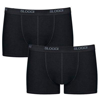 Sloggi - Basic Short 2-Pack - zwart