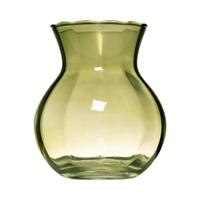 Hakbijl Glass Yves swirl buikvaas groen ø11xh13cm - thumbnail