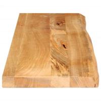 Tafelblad met natuurlijke rand 100x40x3,8 cm massief mangohout - thumbnail