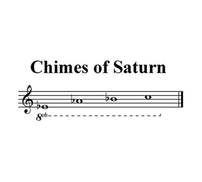 Woodstock windgong Chimes of Saturn zwart - thumbnail