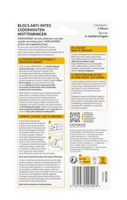 Home defense mottenring cederhout 4 stuks Home defense mottenring cederhout 4 stuks