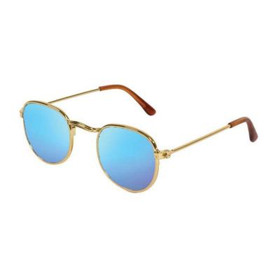 Heless Poppen zonnebril goud blauw gespiegeld