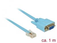 Delock 63341 VGA / RJ45 Adapter [1x D-sub bus 9-polig - 1x RJ45-stekker] Blauw 1.00 m - thumbnail