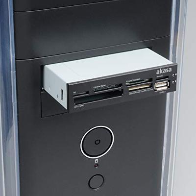 Akasa AK-ICR-07 Inbouw-geheugenkaartlezer USB-A 2.0 Zwart - thumbnail