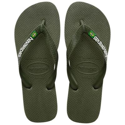 Havaianas Brasil Logo Slipper Kinderen Green/Green 738