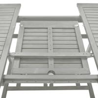 Tuintafel 200x100x74 cm massief acaciahout grijs - thumbnail