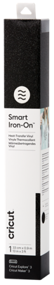 Cricut Smart Iron-On™ Folie Zwart, Glittereffect