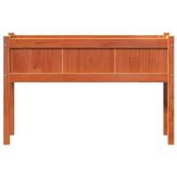Plantenbak met poten 110x31x70 cm grenenhout waxbruin - thumbnail
