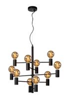 Lucide LEANNE - Hanglamp - Ø 65 cm - 10xE27 - Zwart - thumbnail