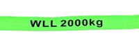Petex 47202213 Rondstrop Werklast (WLL): 2 t Groen EN 1492-2 DIN 1492-2 - thumbnail