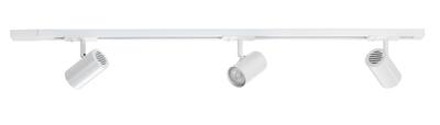 Highlight Railsysteem Trackline 100 cm + 3 cilinder spots wit Highlight Railsysteem Trackline 100 cm + 3 cilinder spots wit