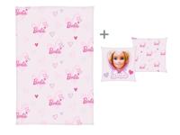 Barbie Deken met kussen 100 x 150 cm (Roze) - thumbnail