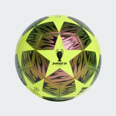 adidas UEFA Champions League Club Final Voetbal Maat 5 2025-2026 Geel Zwart Felgeel