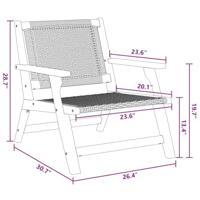Tuinmeubelen 2 pcs Grijs 67 x 78 x 73cm Massief acaciahout - thumbnail