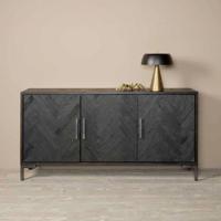 Tower Living Dressoir 'Ziano' Visgraat 180cm, kleur zwart - thumbnail