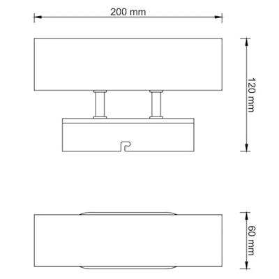Brilliant WandlampNiels zwart met hout - 99774/76