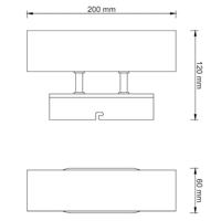 Brilliant WandlampNiels zwart met hout - 99774/76 - thumbnail