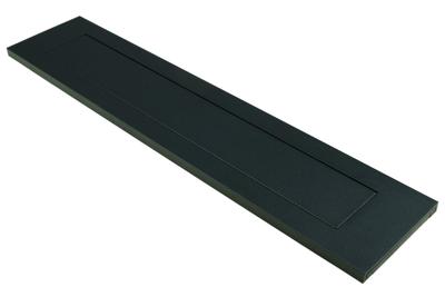 AMI briefplaat DL - binnendraaiend met veer - 340x73mm - zwart - 739606