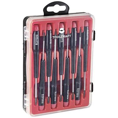 TOOLCRAFT Schroevendraaierset 9-delig Plat, Kruiskop Phillips, T-profiel