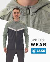 JAKO 6824 Jas Met Kap Iconic - Anthra Light/Mintgroen/Zachtgrijs - 4XL - thumbnail