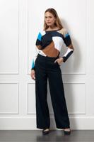 Femmy colorblock top - multi color - 13071 - thumbnail