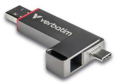 Verbatim Dual QuickStick USB-stick Retail 512 GB Zilver 32042 USB-C 3.2 Gen 1, USB-A 3.2 Gen 1 Verbatim Dual QuickStick USB-stick Retail 512 GB Zilver 32042 USB-C 3.2 Gen 1, USB-A 3.2 Gen 1