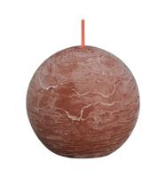 Bolsius Rustiek bolkaars shine 76 suede brown (1 st) - thumbnail