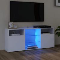 Tv-meubel met LED-verlichting 120x30x50 cm wit - thumbnail