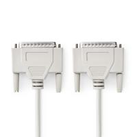 Nedis CCGP52100IV20 Rs232-kabel D-sub 25-pins Male - D-sub 25-pins Male 2,0 M Ivoor - thumbnail