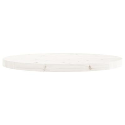 Tafelblad rond 60x3 cm massief grenenhout wit Tafelblad rond 60x3 cm massief grenenhout wit