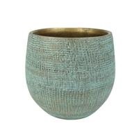 Bloempot Ryan Shiny Blue Ø18cm - thumbnail