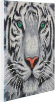 Craft Buddy Crystal Art Witte Tijger 30x30 cm - thumbnail