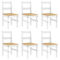 7-delige Eethoek Panama massief grenenhout wit - thumbnail