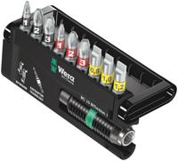 Wera 8700-9/BTZ 05056374001 Bitset 10-delig Plat, Kruiskop Phillips, Kruiskop Pozidriv Bitset - thumbnail
