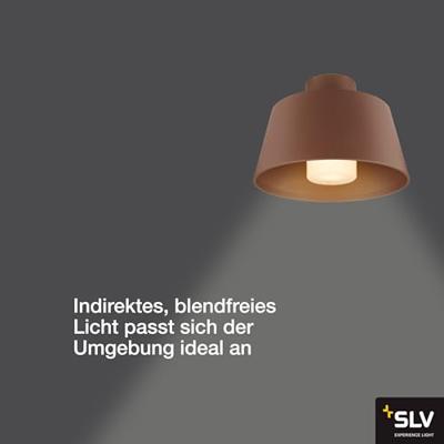 SLV Veranda plafondlampPhontoni roestbruin - Ø 25cm - 1007582