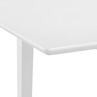 vidaXL Eettafel verlengbaar (80-120)x80x74 cm MDF wit - thumbnail