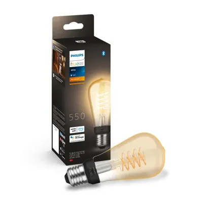 Philips LichtbronHue - E27 - 7W - White 13,5cm hoog - 929003051701