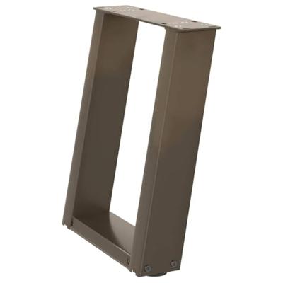 Salontafelpoten 2 st U-vormig 28x(42-43) cm staal naturel