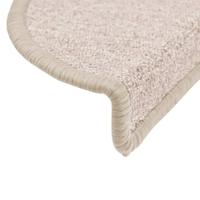 VidaXL Trapmatten 10 st 56x17x3 cm taupe halfrond - thumbnail
