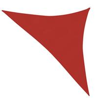 VidaXL Zonnezeil 160 g/m² 3,5x3,5x4,9 m hdpe rood - thumbnail