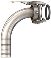 Dallai bocht 90gr M-deelxslangtule - type C - verzinkt - 89 x 76 mm - thumbnail